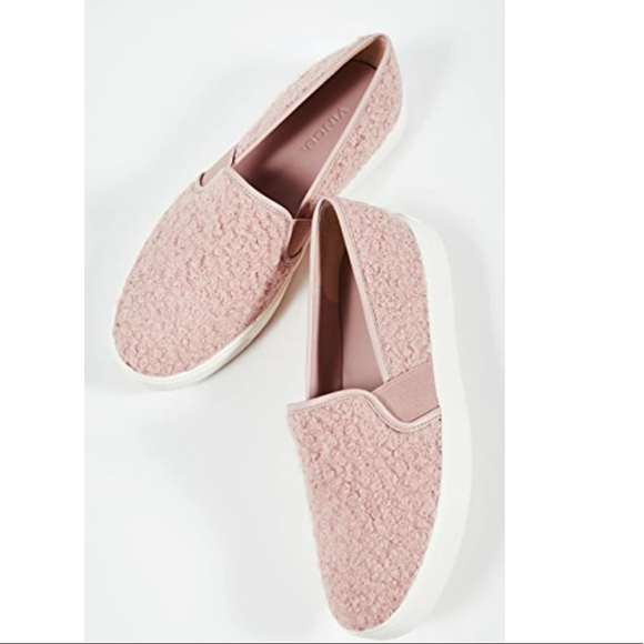 Vince🍁🍂Blair Faux-shearling Slip on sneakers size 38 US 8 - Picture 2 of 11